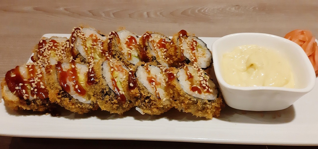 Caesar «tempura» maki hiidkrevetiga (10tk)