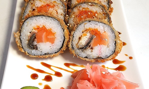 Las Vegas «tempura» maki (10tk)