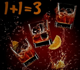 Viski + Coca cola 2=3